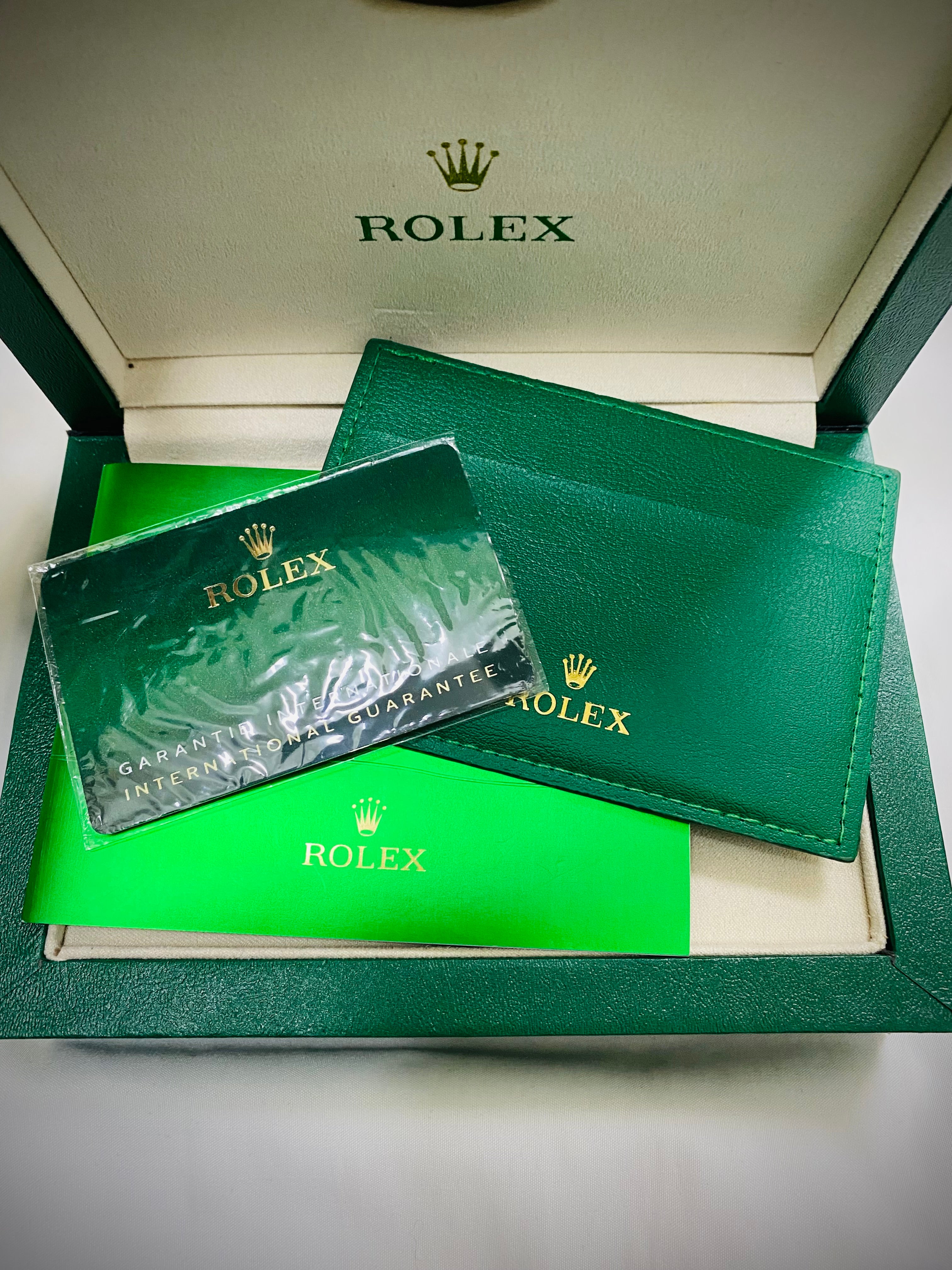 Luxury Rolex Style Automatic Watch with Premium Box & Card ⌚✨