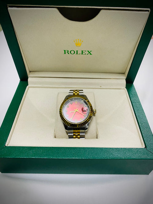 Luxury Rolex Style Automatic Watch with Premium Box & Card ⌚✨